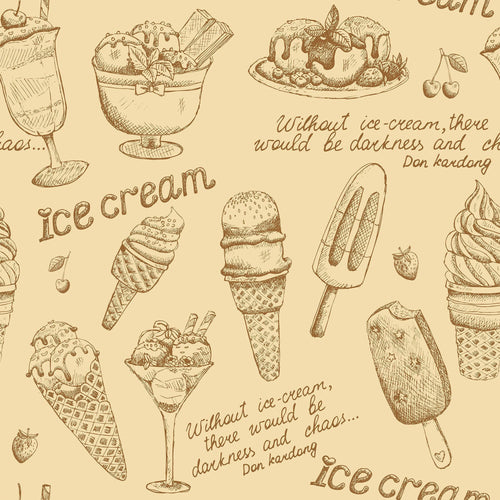 Brown Food Themed Removable Wallpaper 1299| Walls By Me