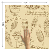 Brown Food Themed Removable Wallpaper 1299| Walls By Me