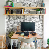 White City Themed Peel and Stick Removable Wallpaper