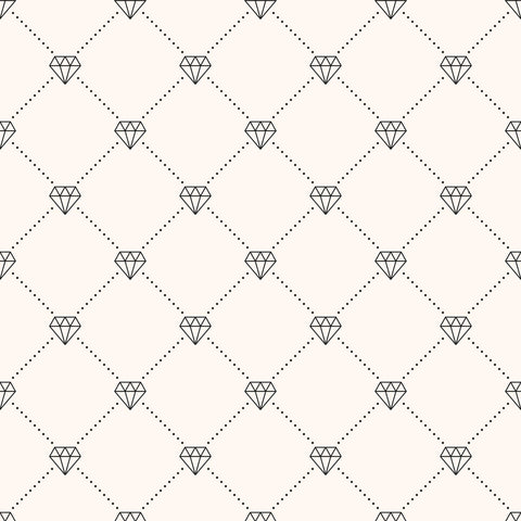 White Geometric Themed Removable Wallpaper 7289| Walls By Me