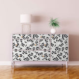 Black and White Striped Themed Removable Wallpaper 9753| Walls By Me