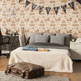 Brown Travel Themed Removable Wallpaper 3473| Walls By Me