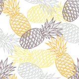 Yellow and White Tropical Themed Peel and Stick Removable Wallpaper