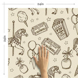 Tan Animal Themed Removable Wallpaper 9501| Walls By Me