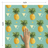 Blue Geometric Themed Removable Wallpaper 9787| Walls By Me