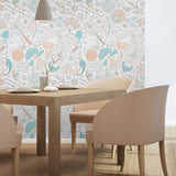 White Asian Themed Removable Wallpaper 5651| Walls By Me