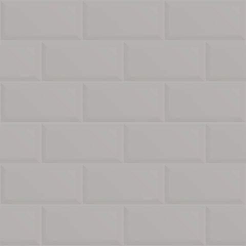 Grey Brick Tile Adhesive Removable Wallpaper 620B| Walls By Me