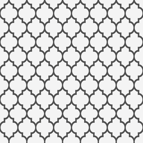 White Geometric Tile Adhesive Removable Wallpaper 2049| Walls By Me