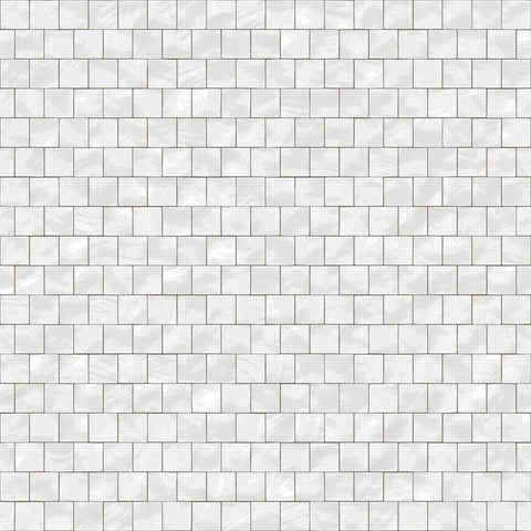 White Geometric Tile Adhesive Peel and Stick Removable Wallpaper