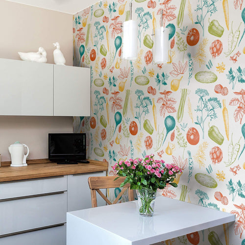 White Vintage Tile Adhesive Peel and Stick Removable Wallpaper