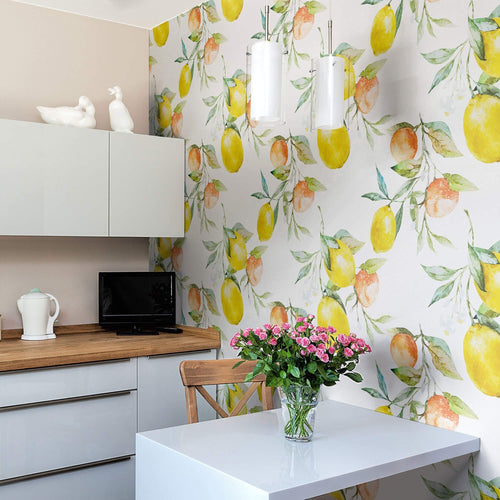 Yello Vintage Tile Adhesive Removable Wallpaper 5267| Walls By Me