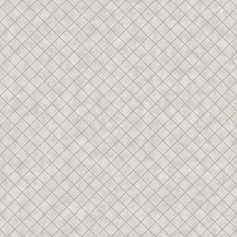 White Geometric Tile Adhesive Removable Wallpaper 7156| Walls By Me