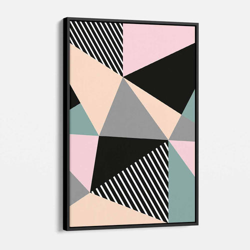 Pink triangle pattern Wall Art Canvas 5723