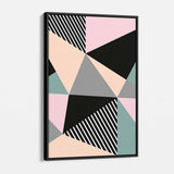 Pink triangle pattern Wall Art Canvas 5723