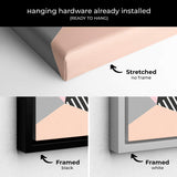 Pink triangle pattern Wall Art Canvas 5723