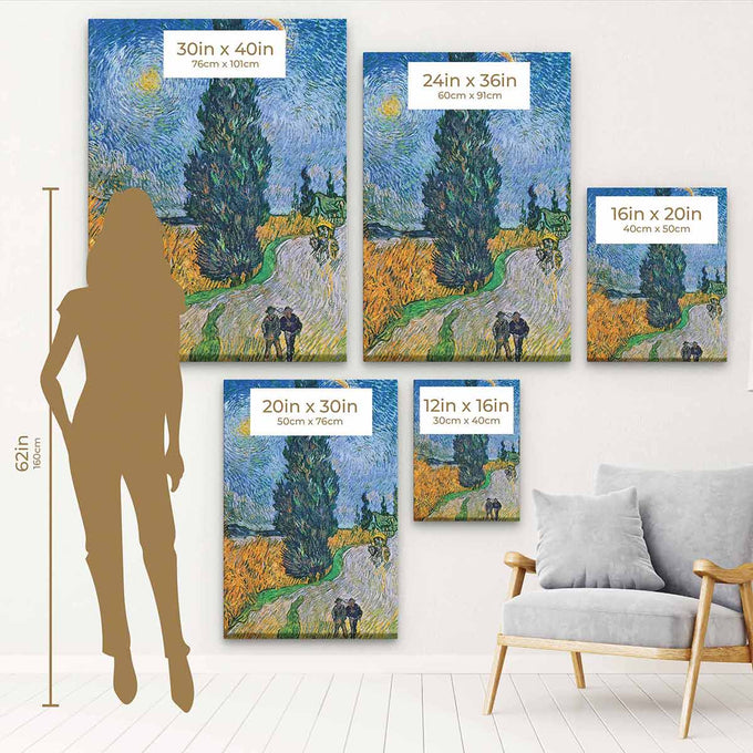 Blue van Gogh Wall Art Canvas 8884