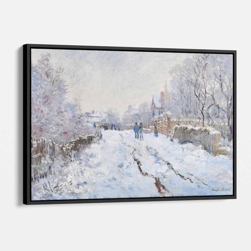 Blue vintage snow Wall Art Canvas 6791