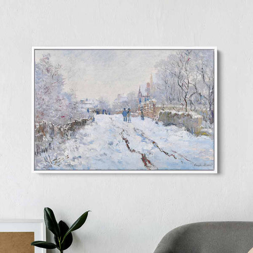 Blue vintage snow Wall Art Canvas 6791