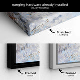 Blue vintage snow Wall Art Canvas 6791