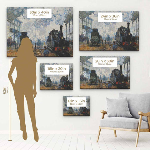 Brown vintage train Wall Art Canvas 7033