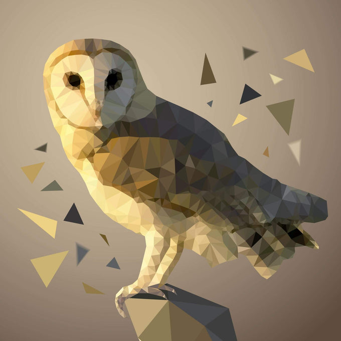 Gold Owl Wall Art 9895