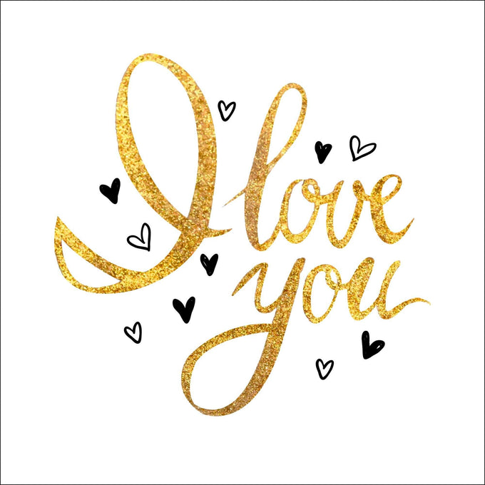 Gold and White LOVE Wall Art 1236