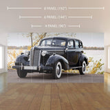 Black Car Peel and Stick Removable Wall Mural 1910