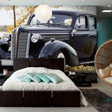 Black Car Peel and Stick Removable Wall Mural 1910