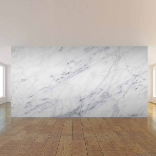 White and Grey Marble Mural Peel and Stick Removable Wall Mural 2544
