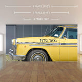 Green Car Peel and Stick Removable Wall Mural 4130