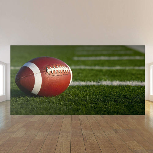 Brown Football Peel and Stick Removable Wall Mural 0853