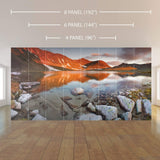 Green Mountain Lake Landscape Peel and Stick Removable Wall Mural 6816