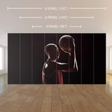 Red Basketball Peel and Stick Removable Wall Mural 3727