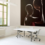 Red Basketball Peel and Stick Removable Wall Mural 3727