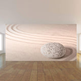 Tan Zen Peel and Stick Removable Wall Mural 8893