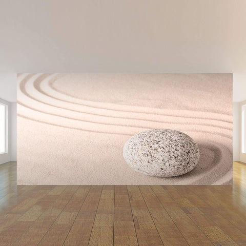 Tan Zen Peel and Stick Removable Wall Mural 8893