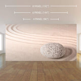 Tan Zen Peel and Stick Removable Wall Mural 8893