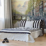 Green City Landscape Peel and Stick Removable Wall Mural 5270