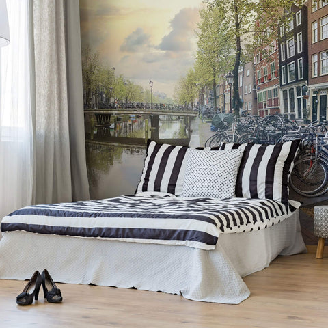 Green City Landscape Peel and Stick Removable Wall Mural 5270