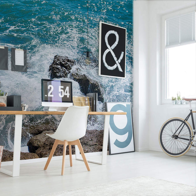 Blue Ocean Landscape Peel and Stick Removable Wall Mural 8092