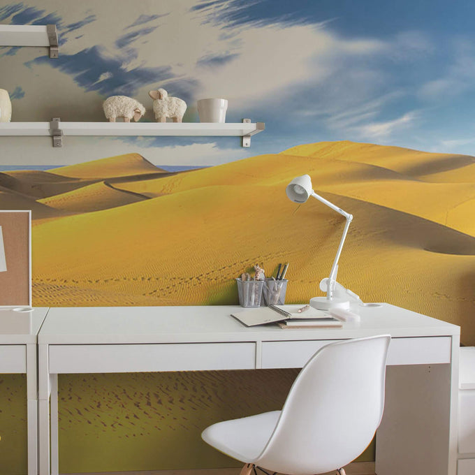 Brown Desert Landscape Peel and Stick Removable Wall Mural 0612