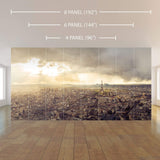 Green and Blue City Landscape Peel and Stick Removable Wall Mural 9500