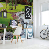 Green Garden Peel and Stick Removable Wall Mural 9437