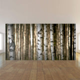 White Forest Peel and Stick Removable Wall Mural 5239