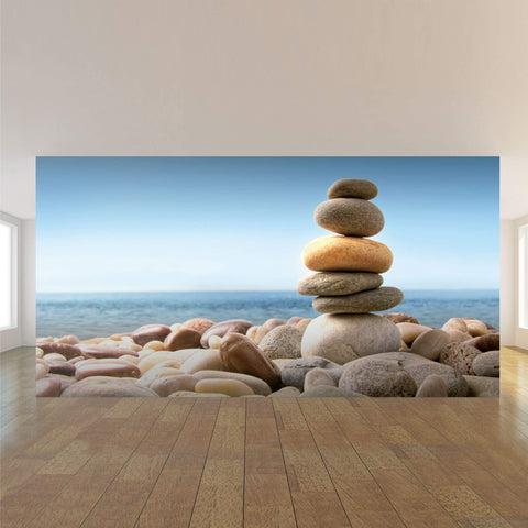 Blue Zen Peel and Stick Removable Wall Mural 1360