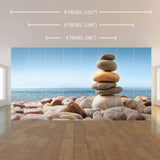 Blue Zen Peel and Stick Removable Wall Mural 1360