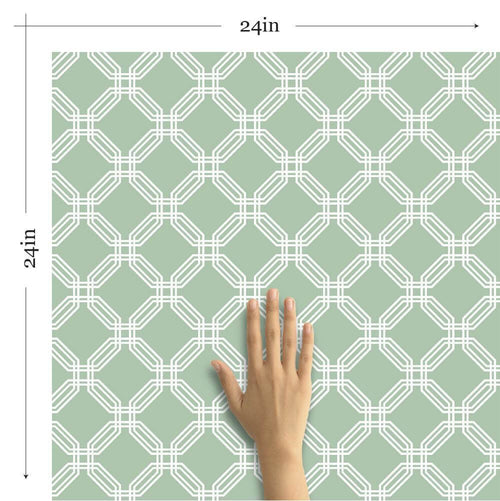White Geometric Basic Removable Wallpaper 2369| Walls By Me