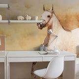 White Horse Peel and Stick Removable Wall Mural 4948