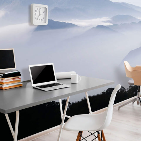 White Mountain Landscape Peel and Stick Removable Wall Mural 3312